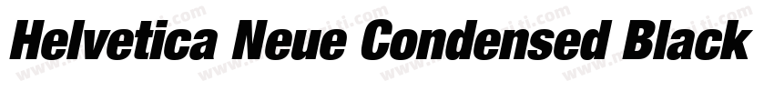 Helvetica Neue Condensed Black Ital字体转换